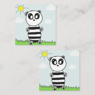 Panda Kinder Begleitkarte
