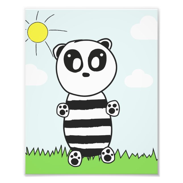 Panda Kinder Fotodruck (Vorne)