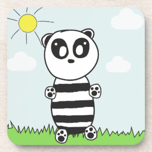 Panda Kinder Getränkeuntersetzer