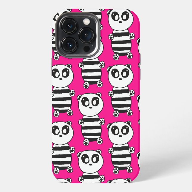 Panda Kinder   iPhone Hülle (Rückseite)