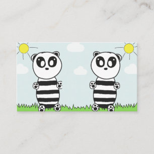 Panda Kinder Visitenkarte