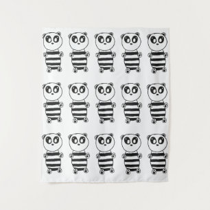 Panda Kinder Wandteppich