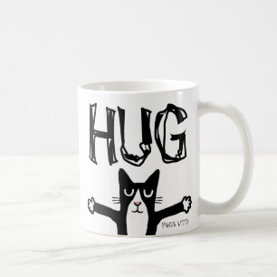 PANDA KITTY CAT COFFEE TASSE, HUG KAFFEETASSE