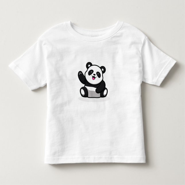 Panda Kleinkind T-shirt (Vorderseite)