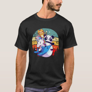Panda Koala Einhorn Lustig Vintage Alien Gangsta G T-Shirt
