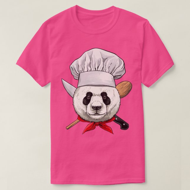 Panda Koch Wildlife Panda Bärenart, Kochen T-Shirt (Design vorne)