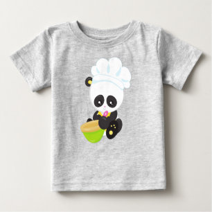Panda kochen, Panda backen, Niedlich Panda, Bowl Baby T-shirt