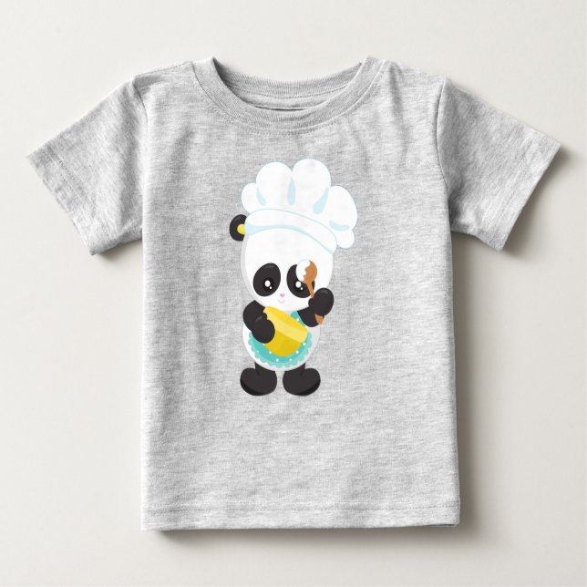Panda kochen, Panda backen, Schürze, Whisky Bowl Baby T-shirt (Vorderseite)