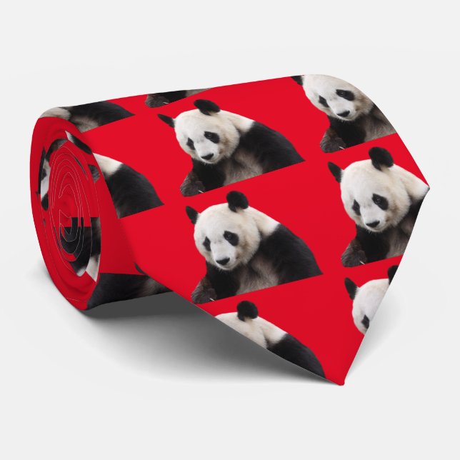 Panda Krawatte (Gerollt)