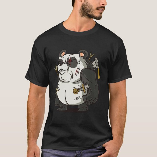 Panda-Krieger  T-Shirt (Vorderseite)