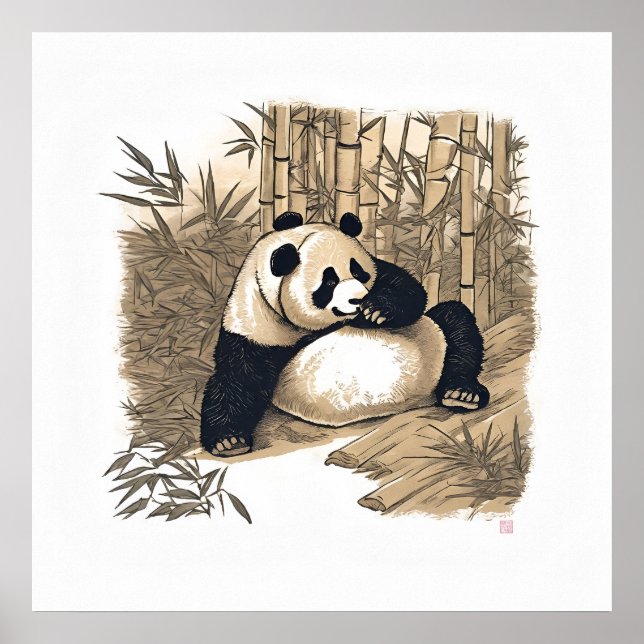 Panda - Kunstdruckausgabe Poster (Vorne)