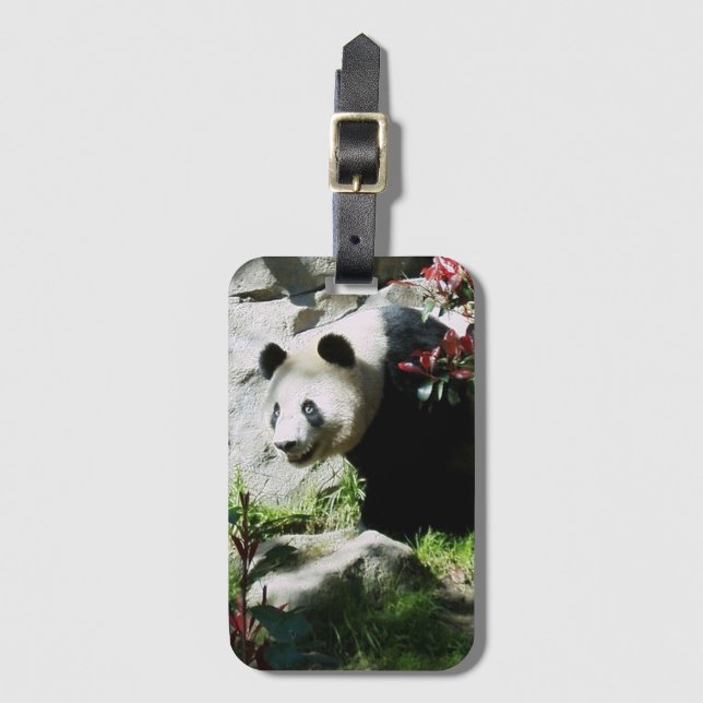 Panda-Lächeln Gepäckanhänger (Vorderseite Vertikal)