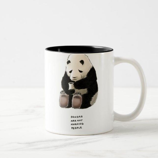 Panda-Lappalien Zweifarbige Tasse (Rechts)