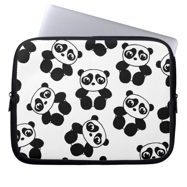 Panda Laptopschutzhülle (Vorderseite)