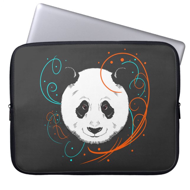 Panda Laptopschutzhülle (Vorderseite)