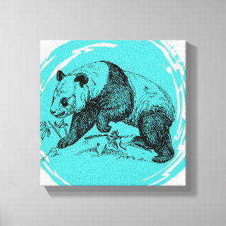 Panda Leinwanddruck