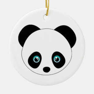 Panda-Leiter Keramik Ornament