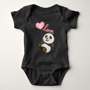 Panda-Liebe Baby Strampler