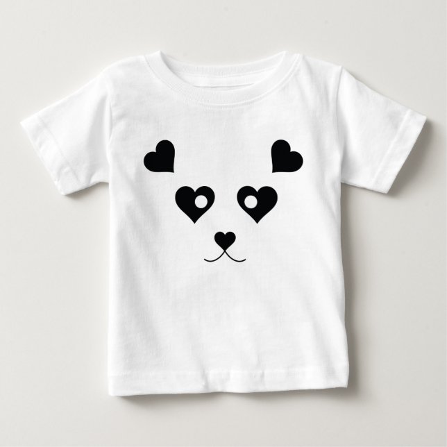 PANDA-LIEBE BABY T-SHIRT (Vorderseite)