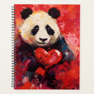 Panda Liebe Herz Planer