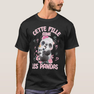 Panda Liebe Mama Panda Bären und Baby Jugend T-Shirt