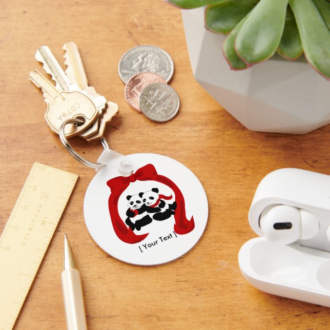 Panda Liebe Schlüsselanhänger (Schreibtisch)