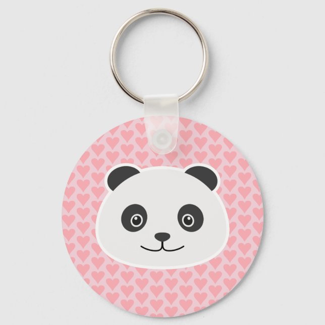 Panda-Liebe Schlüsselanhänger (Vorderseite)