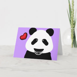 Panda Liebe Sie haben viel Moderne Karte