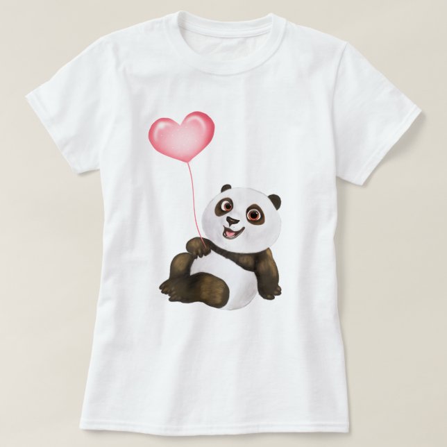 Panda-Liebe T-Shirt (Design vorne)