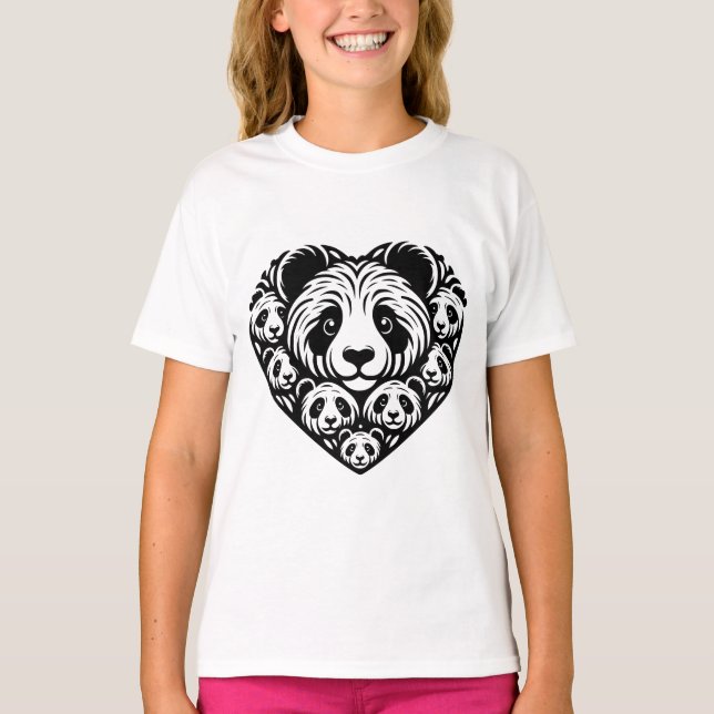 Panda-Liebe T-Shirt (Vorderseite)