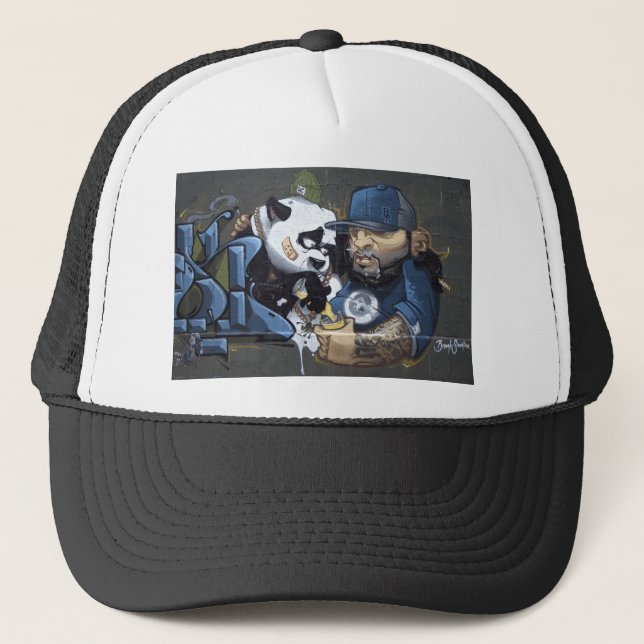 Panda-Liebe Truckerkappe (Vorderseite)