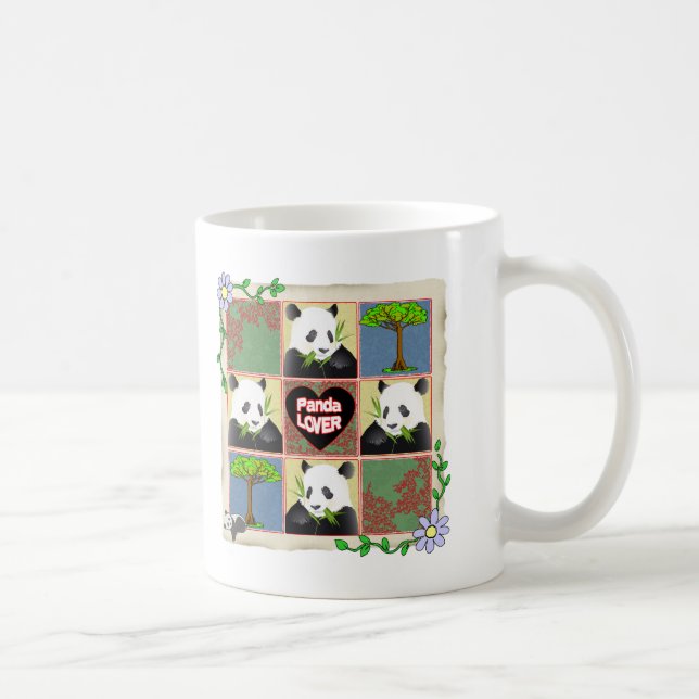 PANDA-LIEBHABER - GESCHENKE TASSE (Rechts)