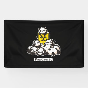 Panda-Liebhaber  Niedliche Panda-Pandemie Banner