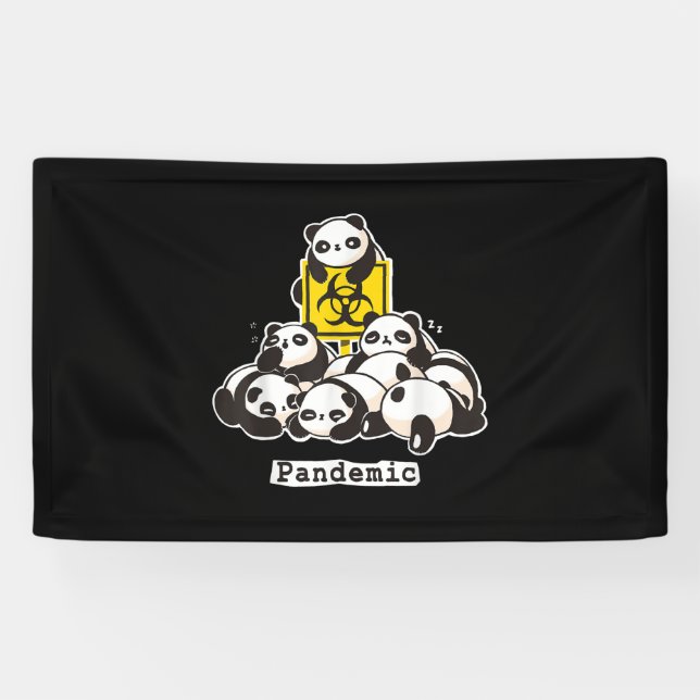Panda-Liebhaber| Niedliche Panda-Pandemie Banner (Horizontal)