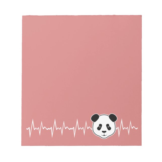 Panda-Liebhaber Notizblock (Vorderseite)