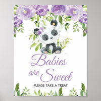 Panda Lila Blumengrün Bamboo Leckerei Favoriten