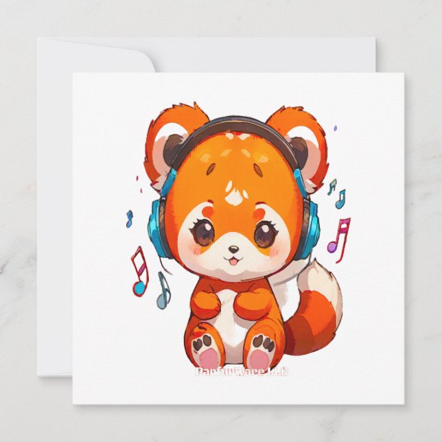 Panda Listening to Kpop Music (Vorderseite)