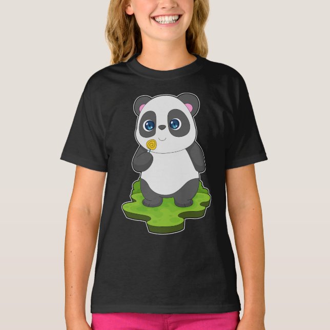 Panda Lollipop T-Shirt (Vorderseite)