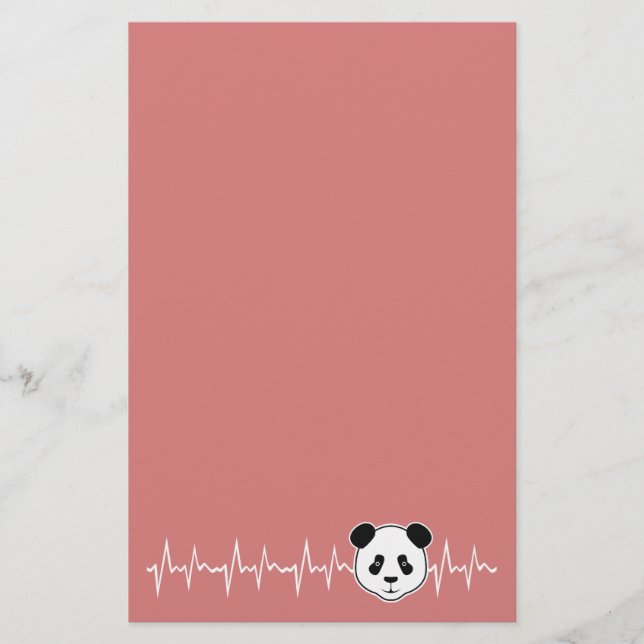 Panda Lover Briefpapier (Vorderseite)