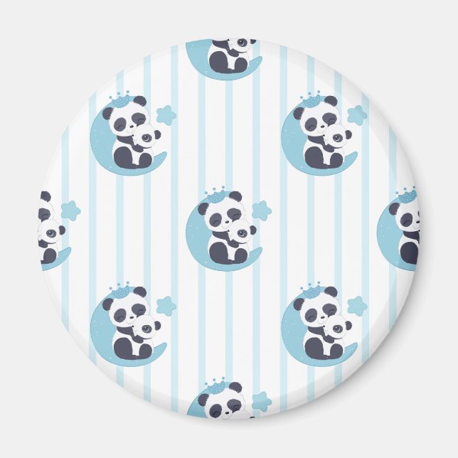 Panda Lover | Das Leben ist besser mit einem Panda Magnet (Vorne)