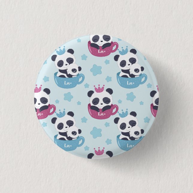 Panda Lover | Der Panda ist ein Ekliges Tier Button (Vorderseite)