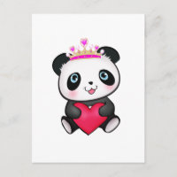 Panda Lover Fan Geschenk Valentine's Day Heart Pre