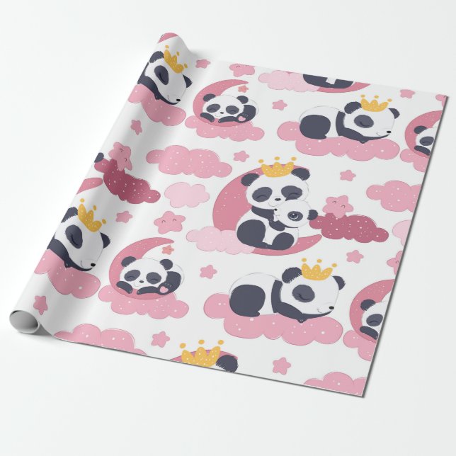 Panda Lover | Ich werde als Panda genannt Geschenkpapier (Ungerollt)