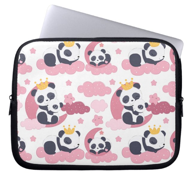 Panda Lover | Ich werde als Panda genannt Laptopschutzhülle (Vorderseite)