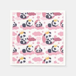 Panda Lover Ich werde als Panda genannt Serviette