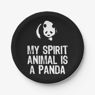 Panda Lover | Mein Geist ist ein Panda Pappteller