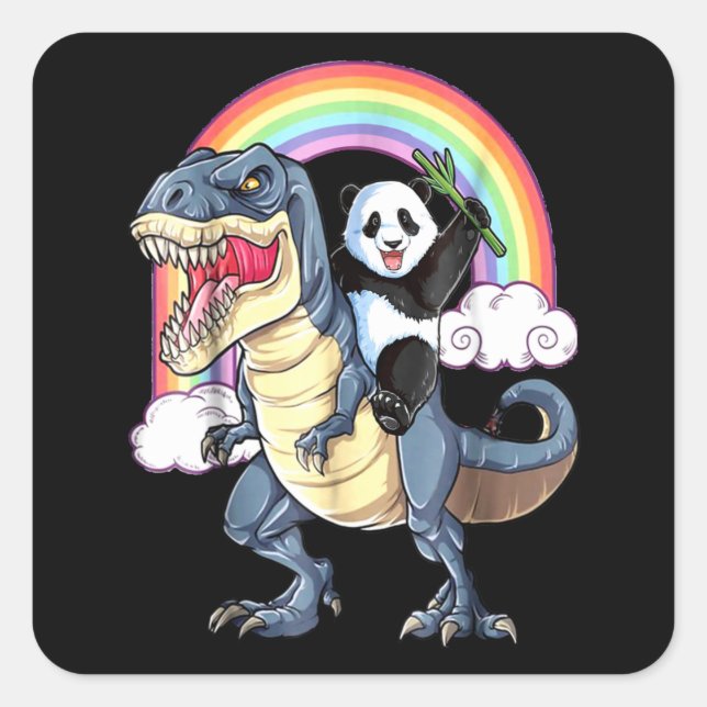 Panda Lover | Ruhe und Liebe Panda Behalten Quadratischer Aufkleber (Vorderseite)