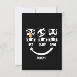 Panda Lover Ruhe und Liebe Panda Behalten RSVP Karte
