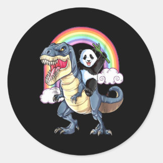 Panda Lover | Ruhe und Liebe Panda Behalten Runder Aufkleber