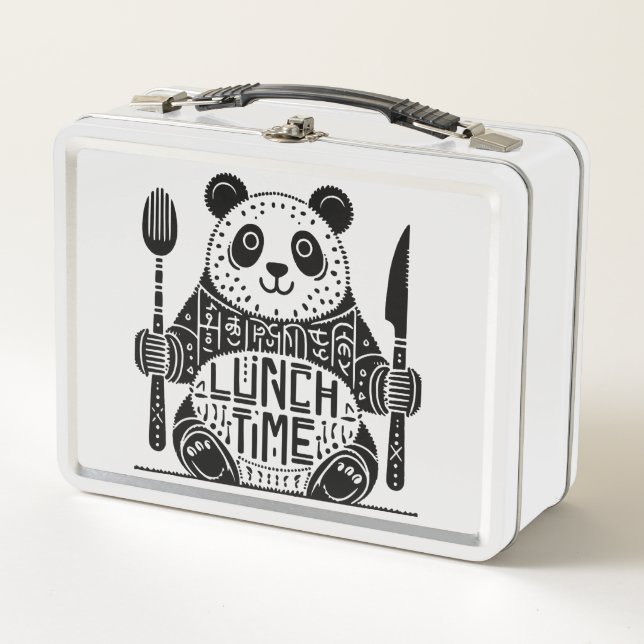 Panda Lunch Box - Snack, Lächeln, spielen! (Vorderseite)